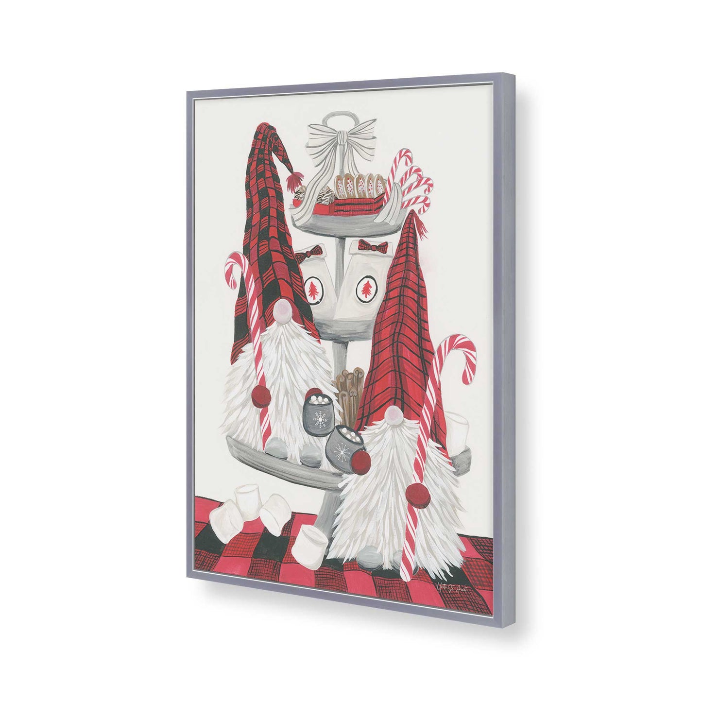 [Color:Polished Chrome], Picture of art in a Polished Chrome frame of the corner