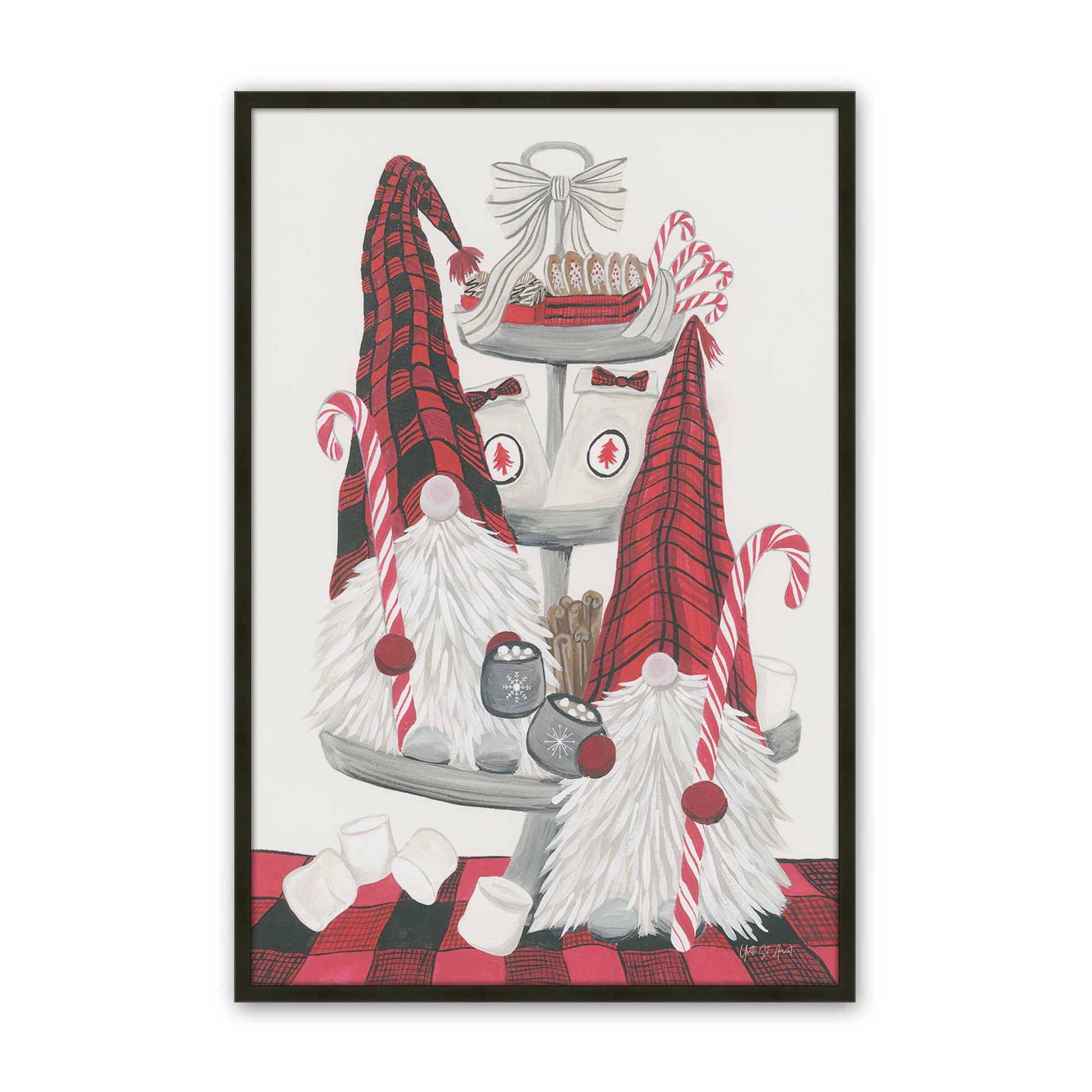 [Color:Satin Black], Picture of art in a Satin Black frame