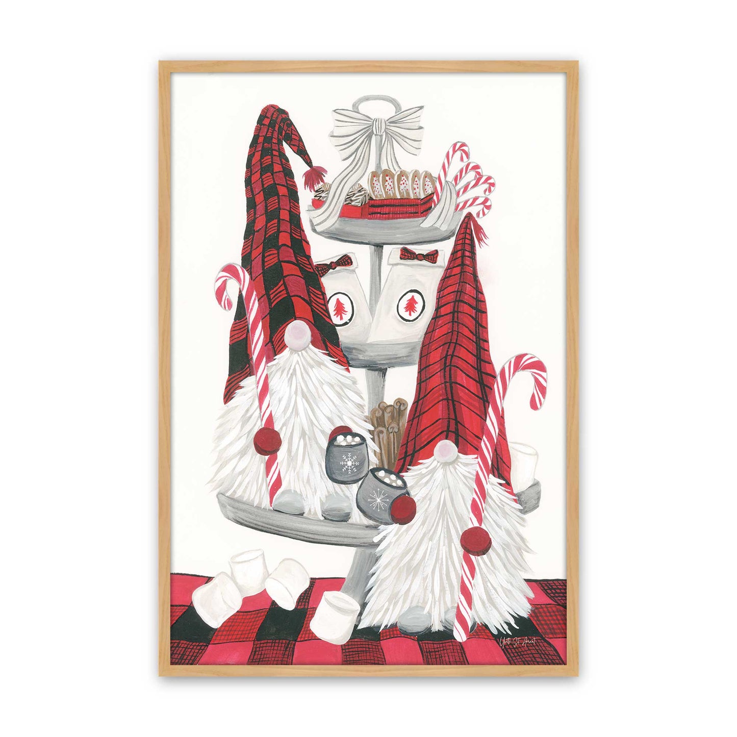 [Color:American Maple], Picture of art in a American Maple frame