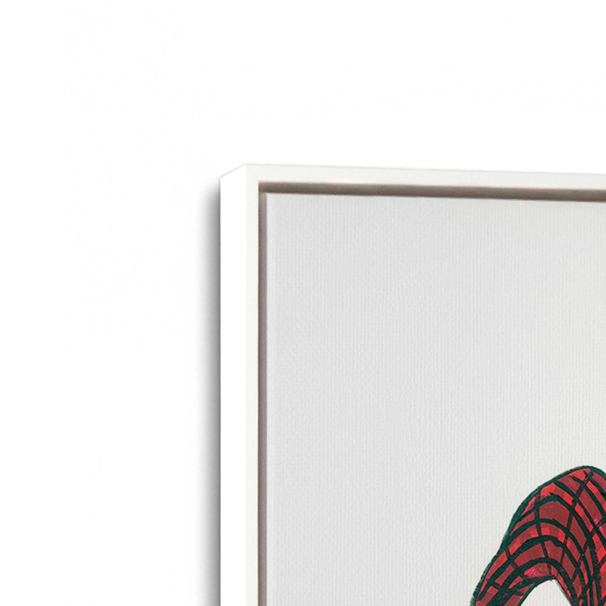 [Color:Opaque White], Picture of art in a White frame at an angle