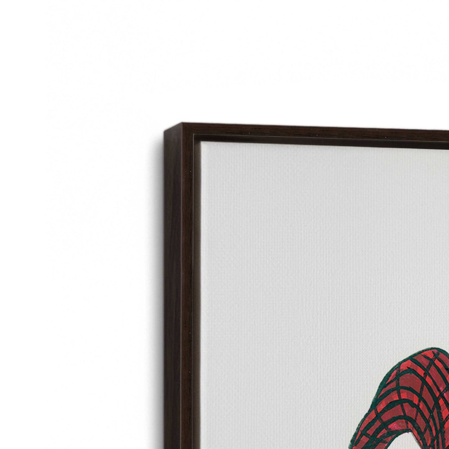 [Color:Espresso], Picture of art in a Espresso frame at an angle