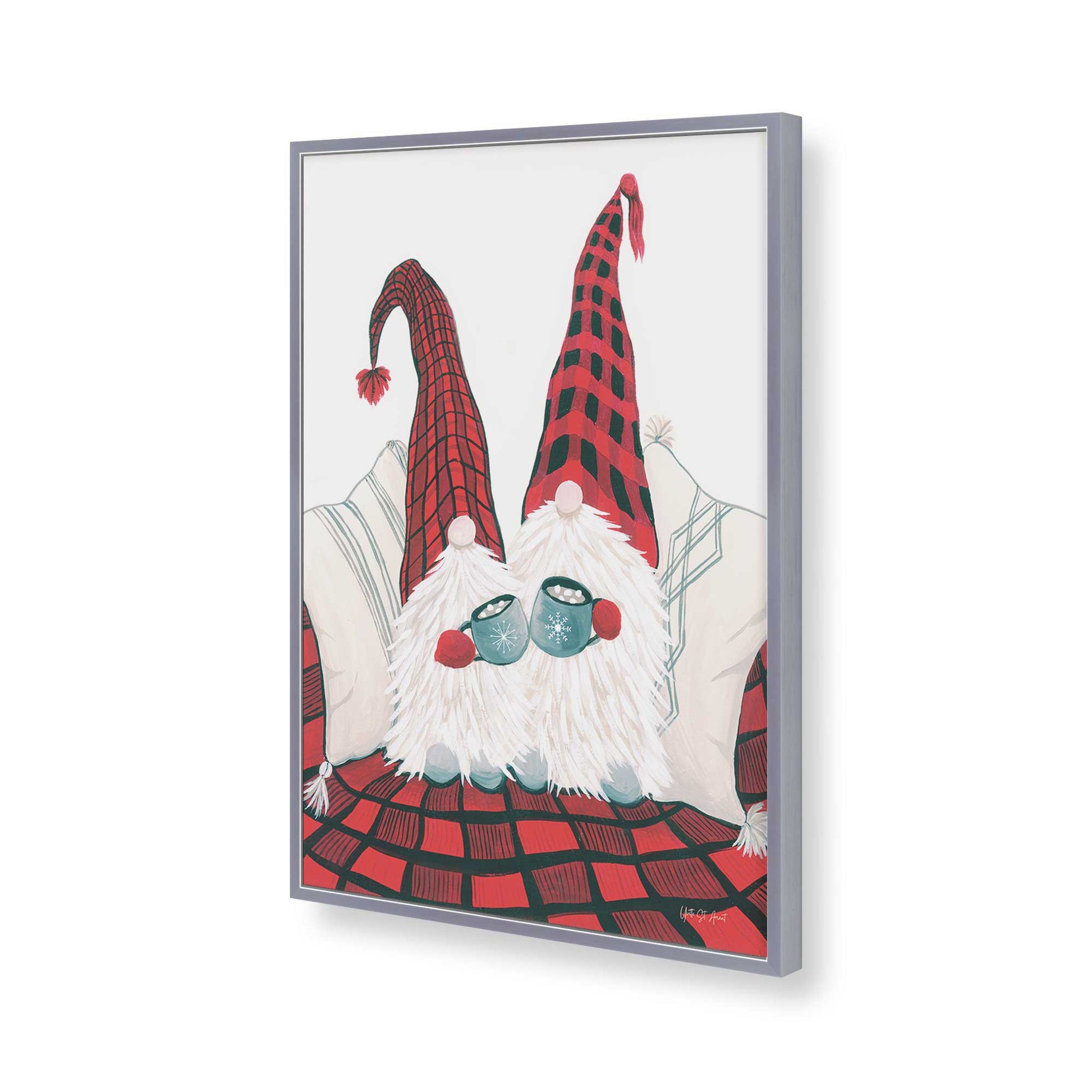 [Color:Polished Chrome], Picture of art in a Polished Chrome frame of the corner