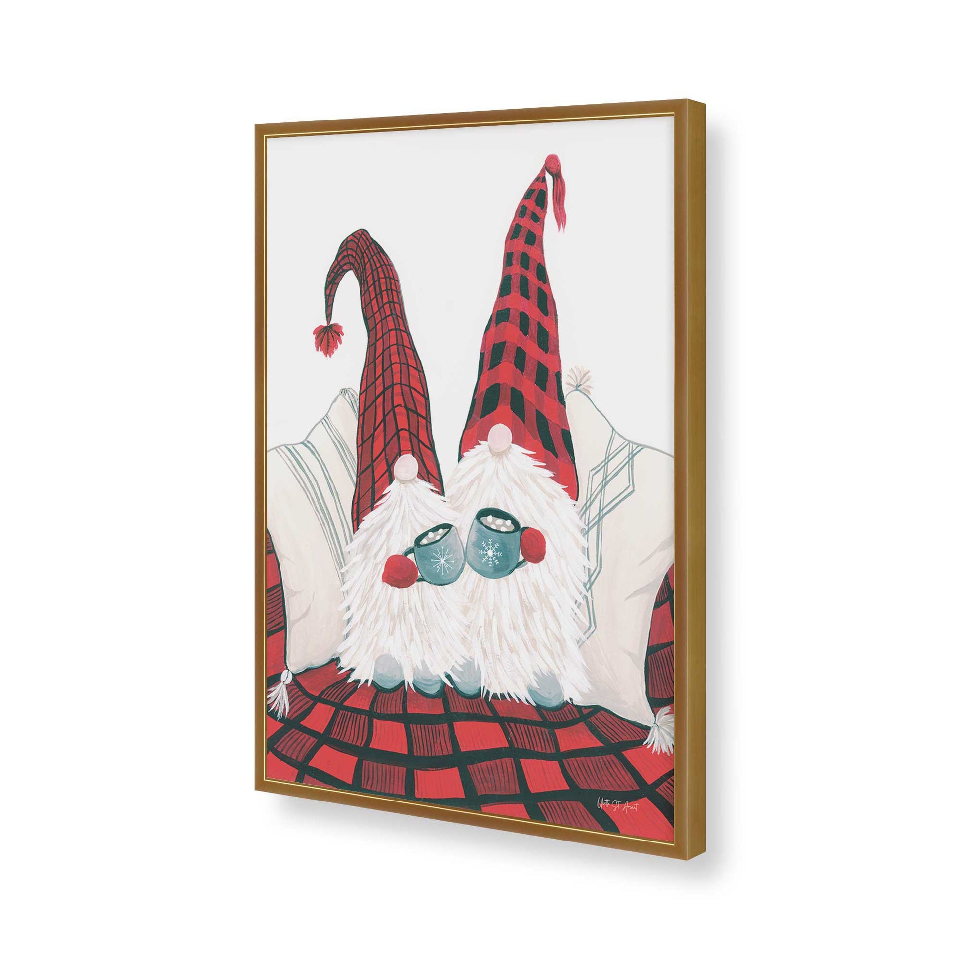 [Color:Polished Gold], Picture of art in a Polished Gold frame of the corner