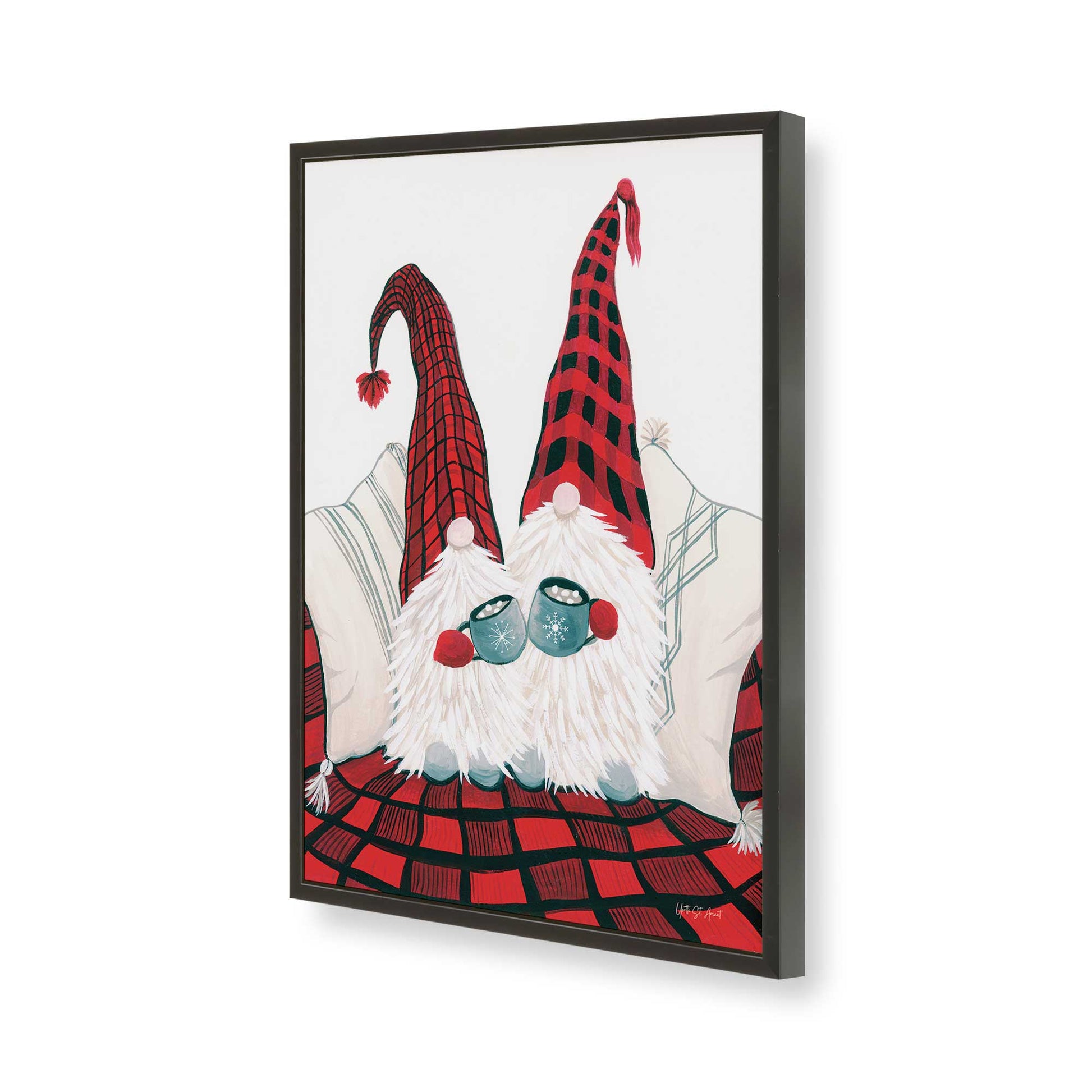 [Color:Satin Black], Picture of art in a Satin Black frame of the corner