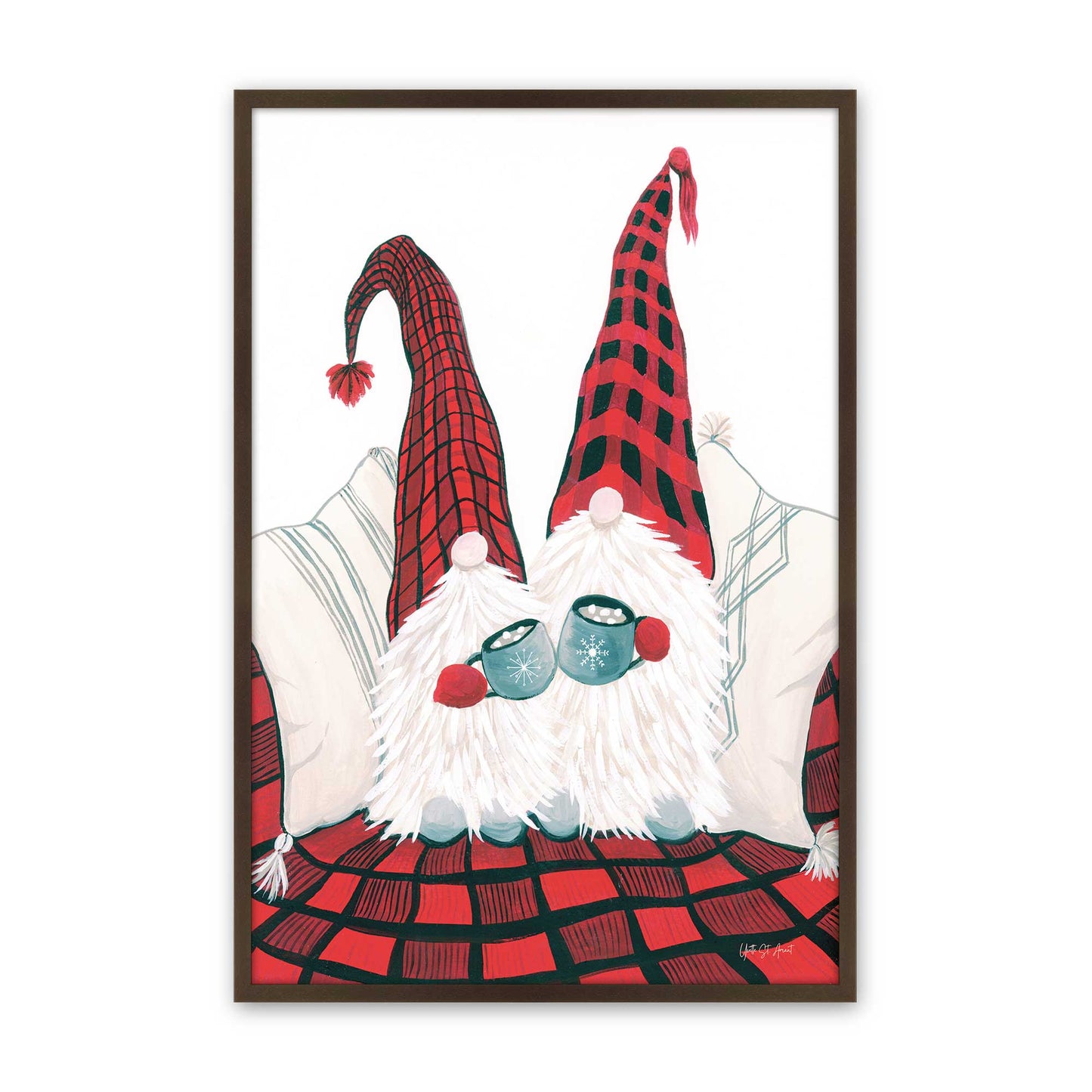 [Color:Brown], Picture of art in a Brown frame