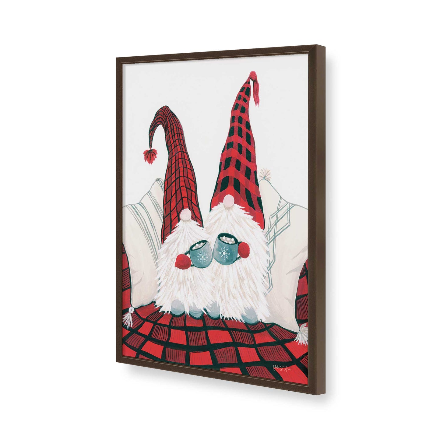 [Color:Belvinder Brown], Picture of art in a Belvinder Brown frame of the corner