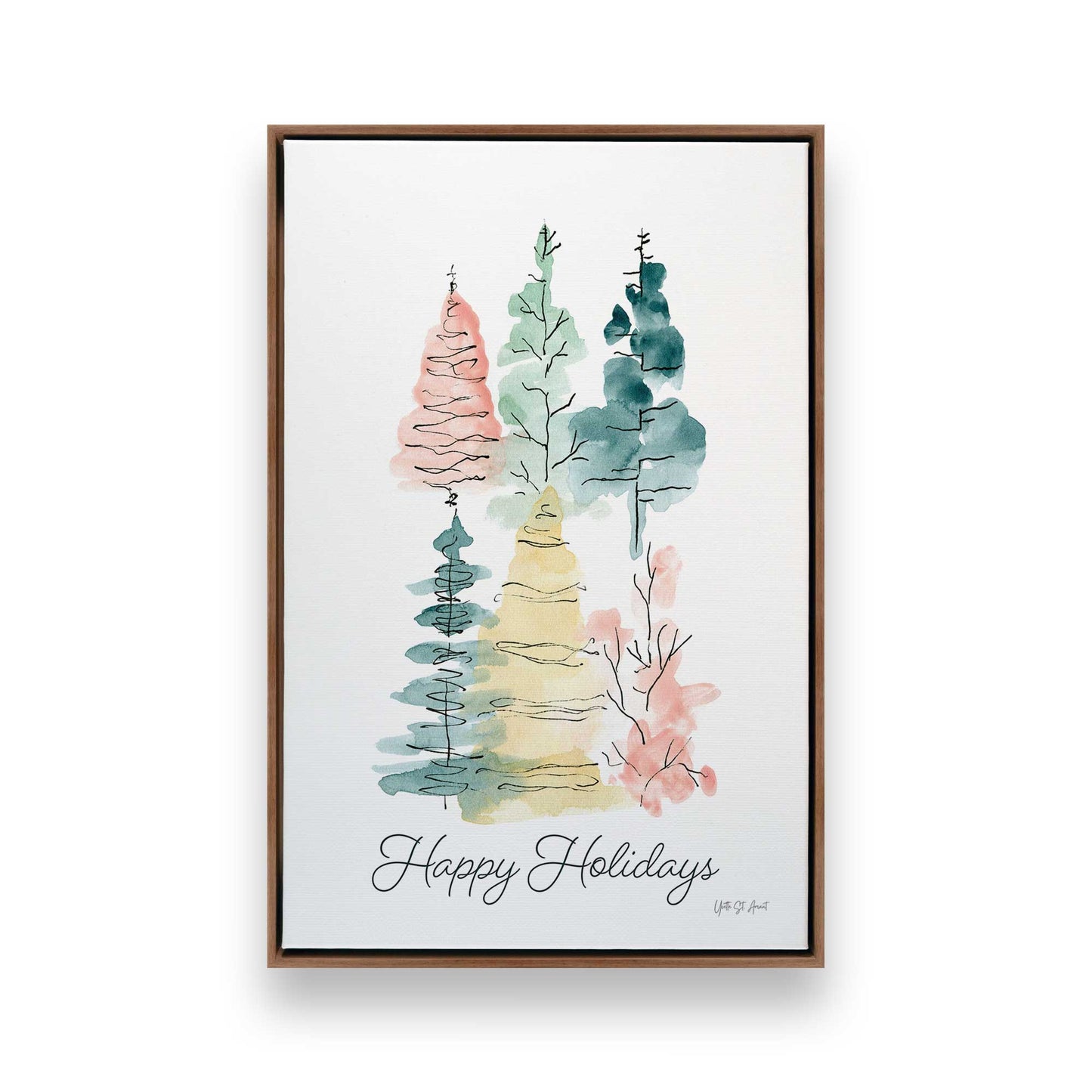 [Color:Walnut], Picture of art in a Walnut frame