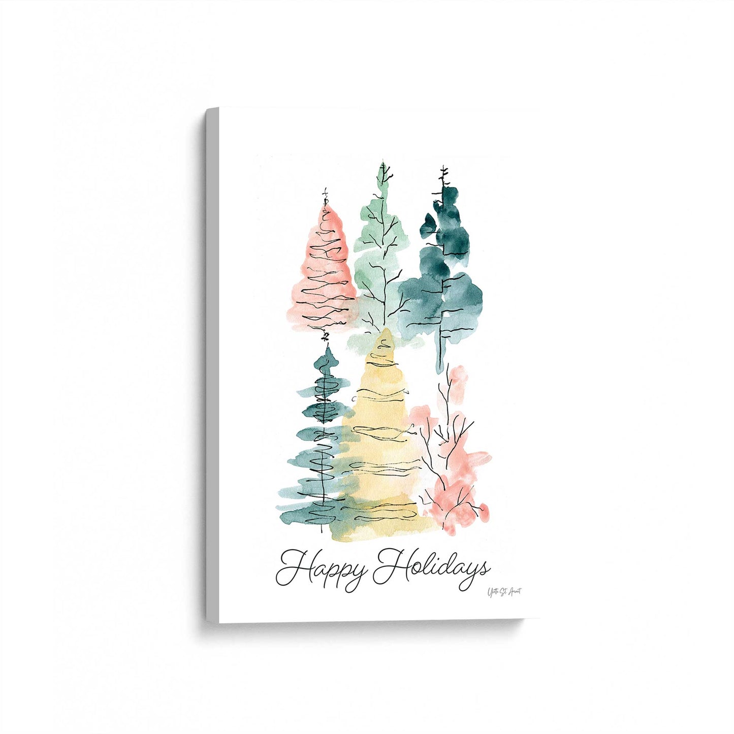 [Color:Stretched Canvas], Picture of art at an angle