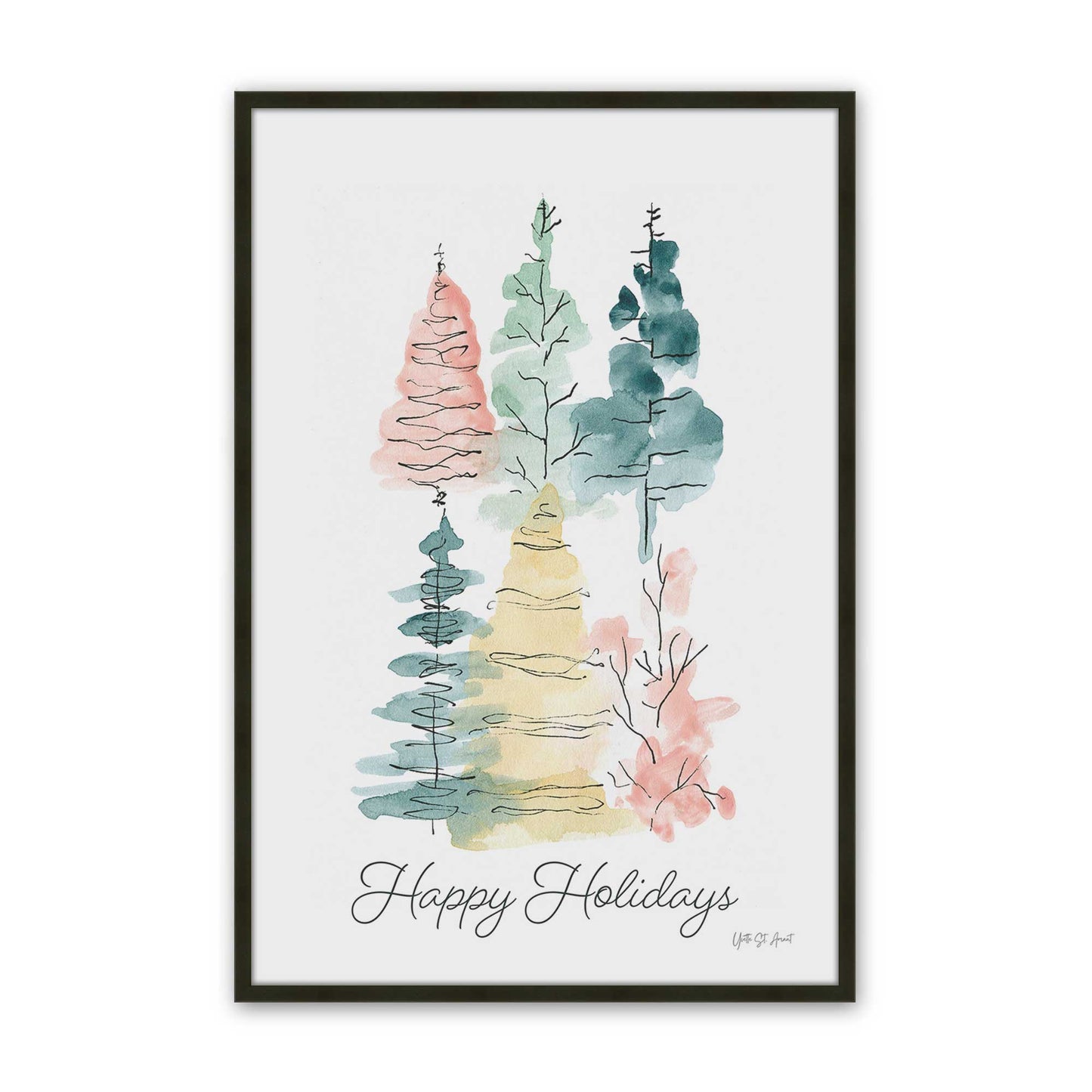 [Color:Satin Black], Picture of art in a Satin Black frame