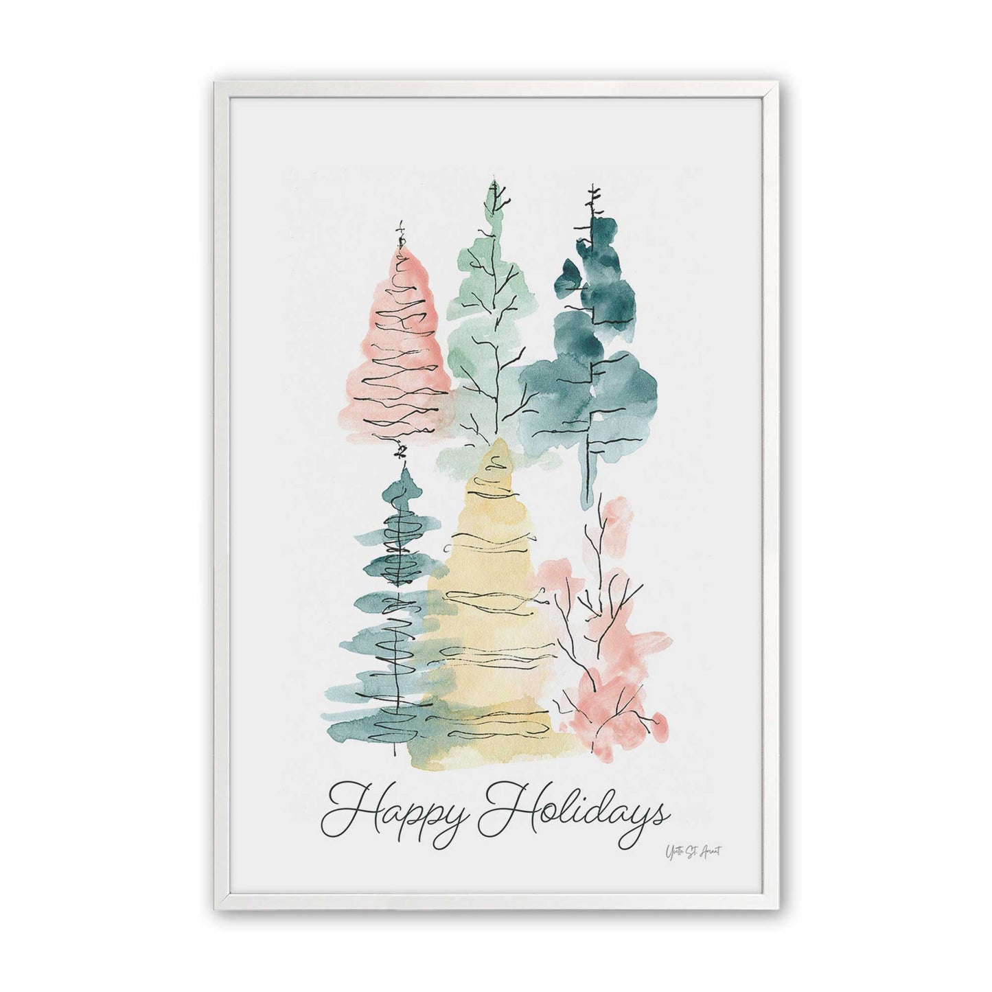 [Color:Opaque White], Picture of art in a Opaque White frame