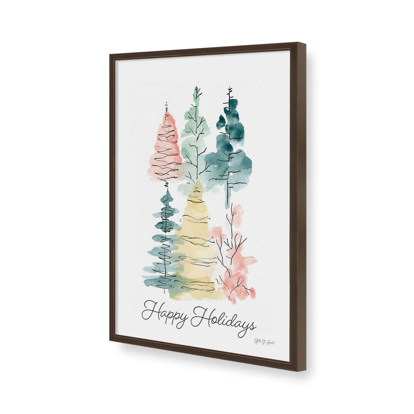 [Color:Belvinder Brown], Picture of art in a Belvinder Brown frame of the corner