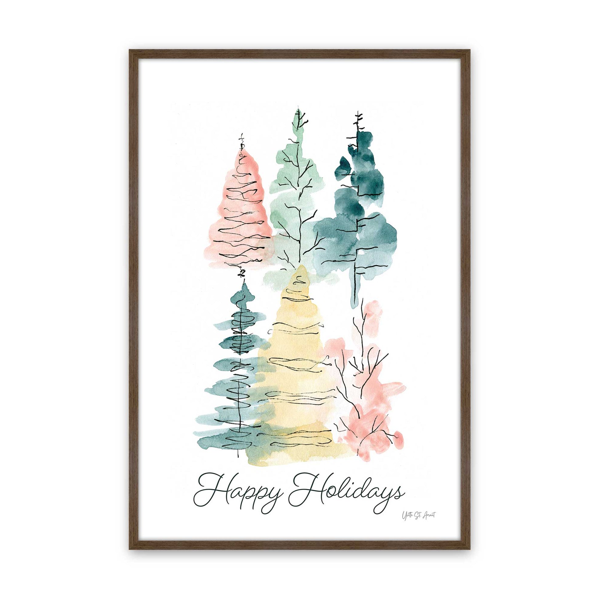 [Color:Walnut], Picture of art in a Walnut frame