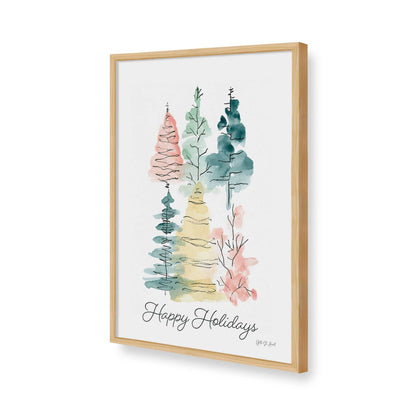 [Color:American Maple], Picture of art in a American Maple frame of the corner