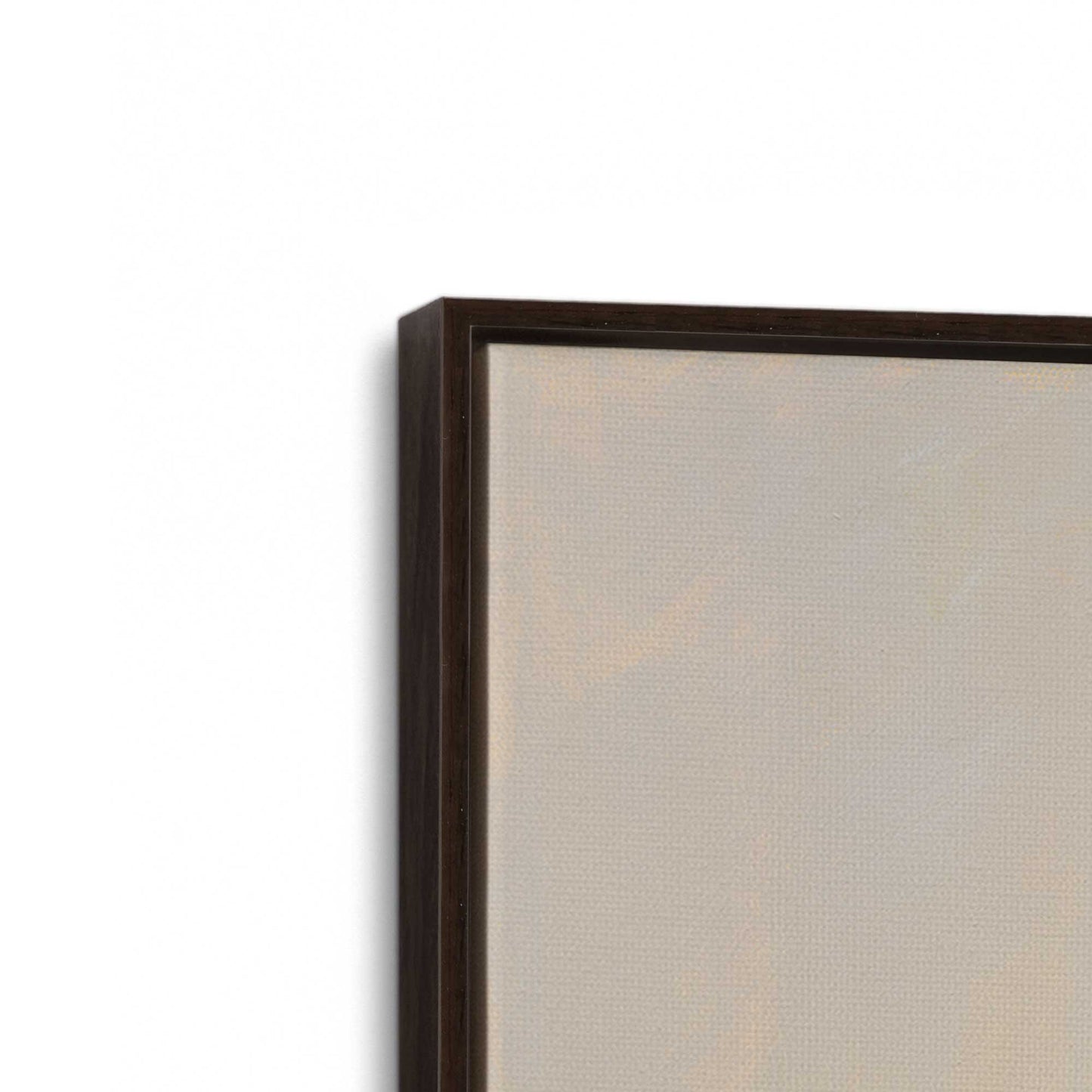 [Color:Espresso], Picture of art in a Espresso frame at an angle