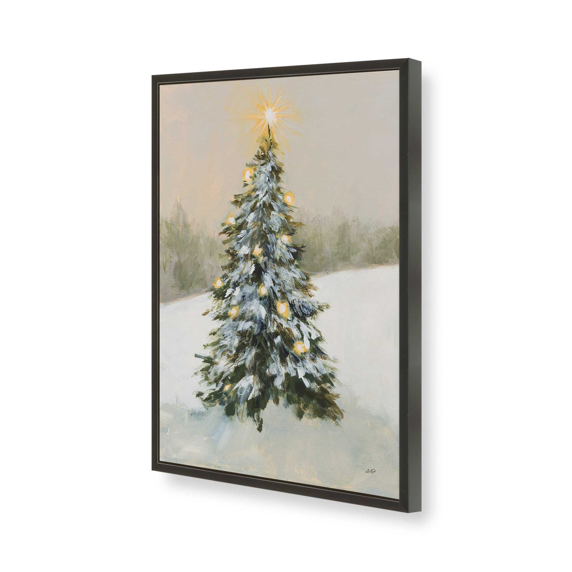 [Color:Satin Black], Picture of art in a Satin Black frame of the corner
