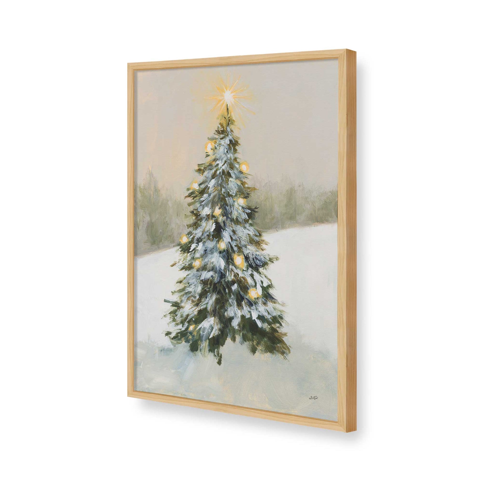 [Color:American Maple], Picture of art in a American Maple frame of the corner