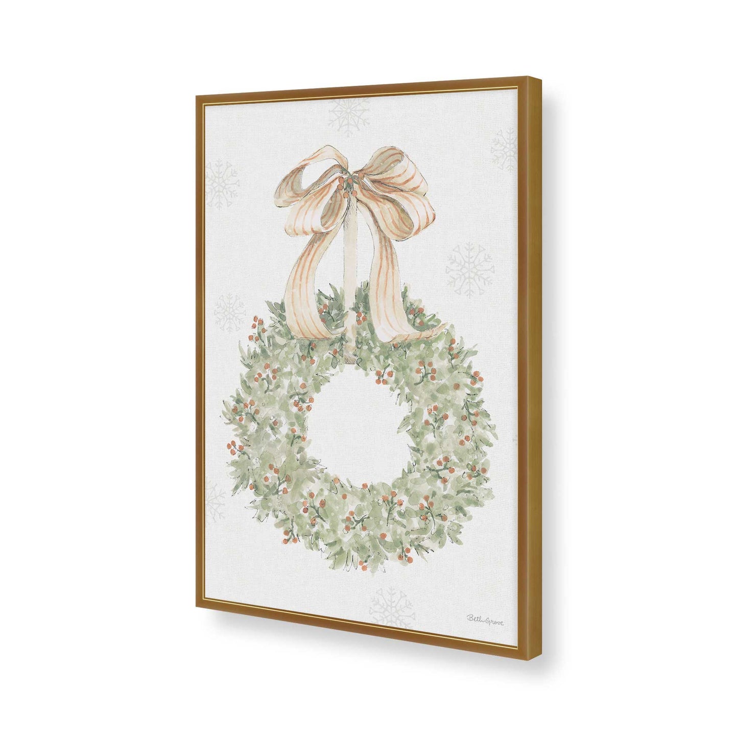 [Color:Polished Gold], Picture of art in a Polished Gold frame of the corner