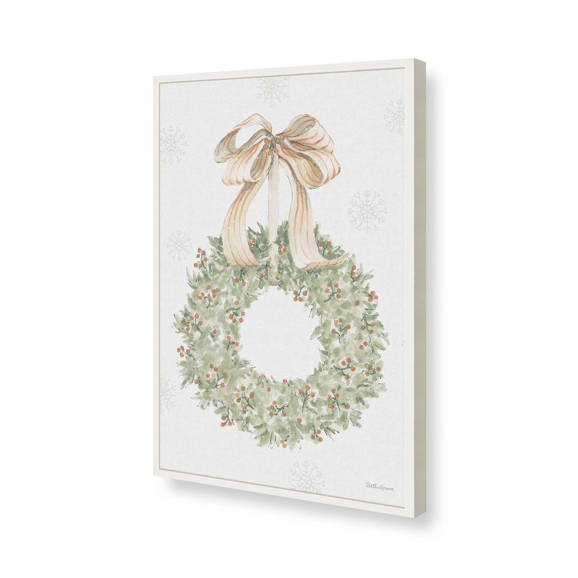 [Color:Opaque White], Picture of art in a Opaque White frame of the corner