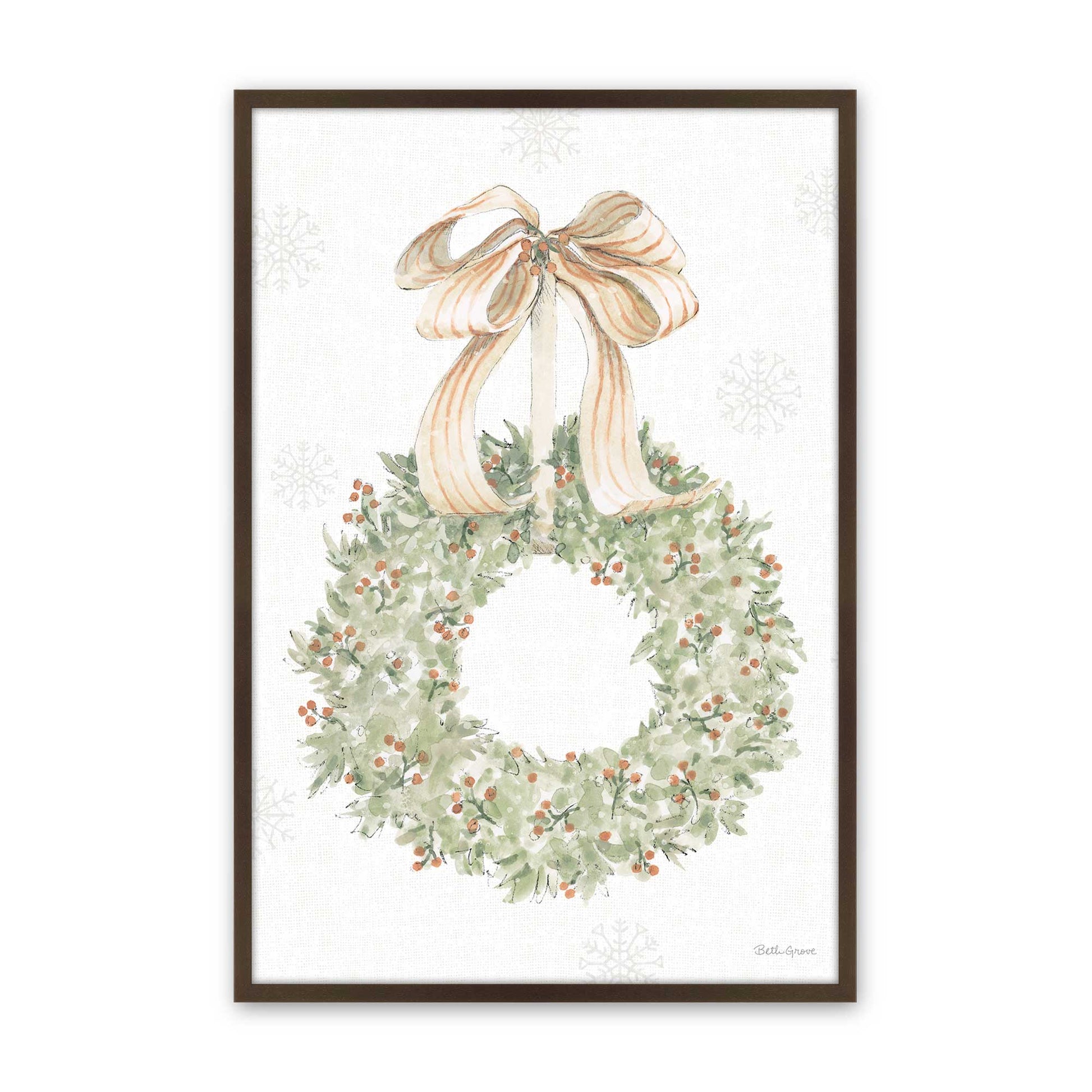 [Color:Brown], Picture of art in a Brown frame