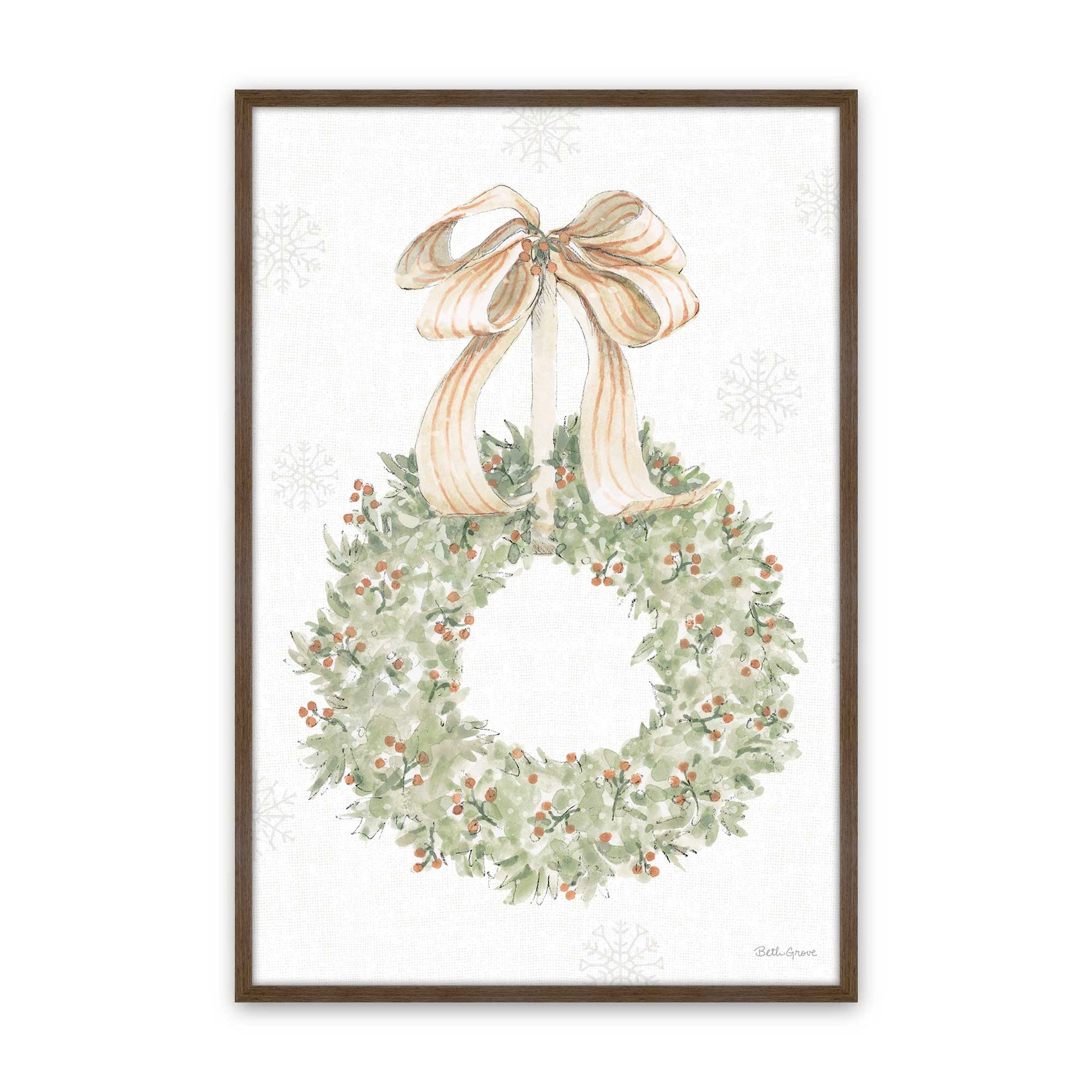 [Color:Walnut], Picture of art in a Walnut frame