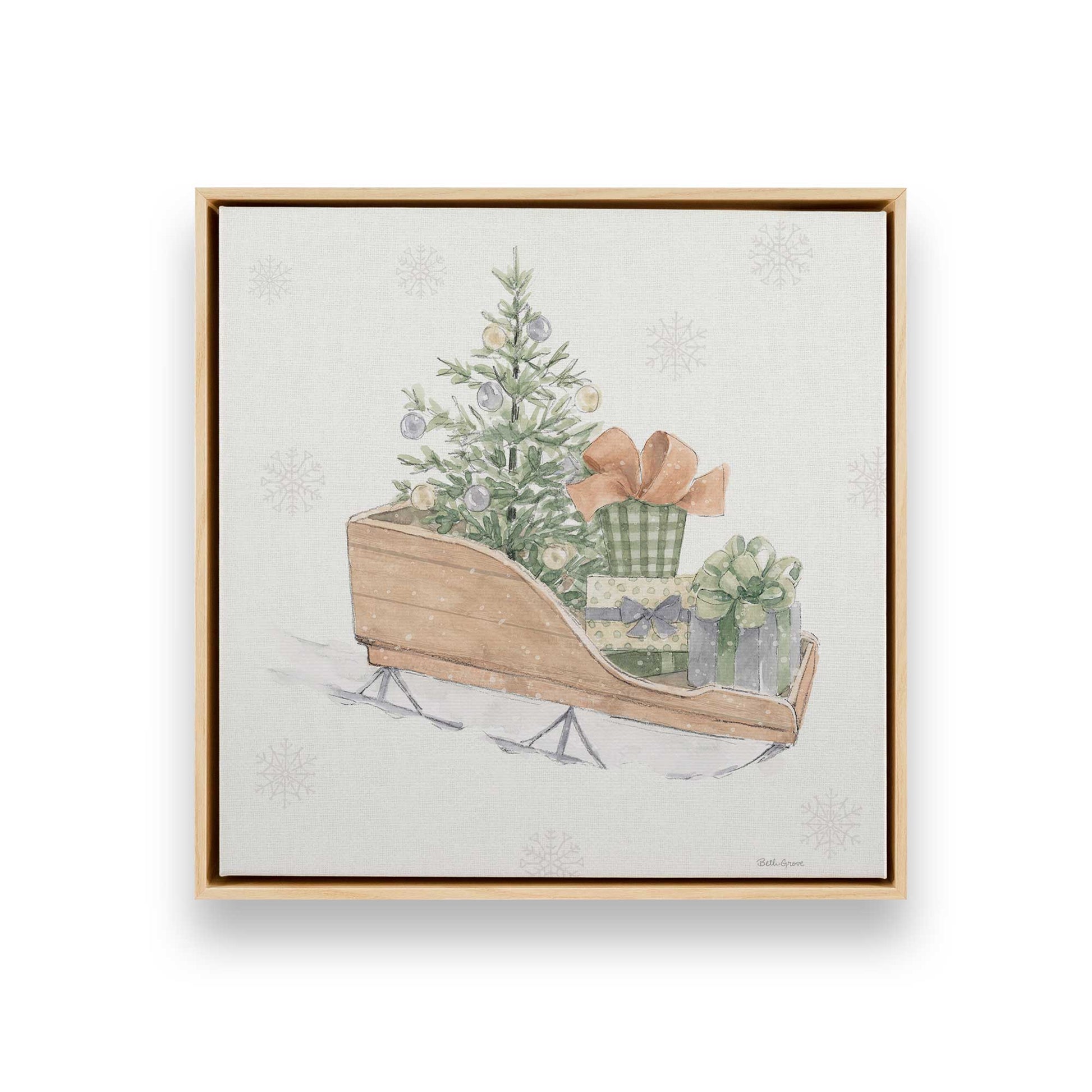 [Color:American Maple], Picture of art in a American Maple frame