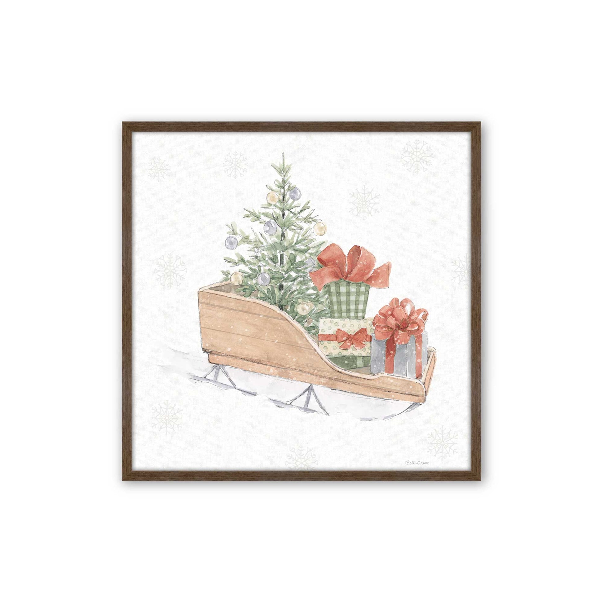 [Color:Walnut], Picture of art in a Walnut frame