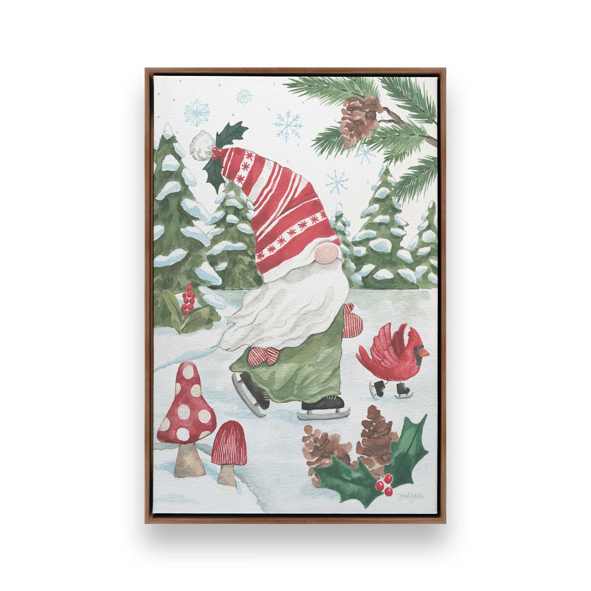 [Color:Walnut], Picture of art in a Walnut frame