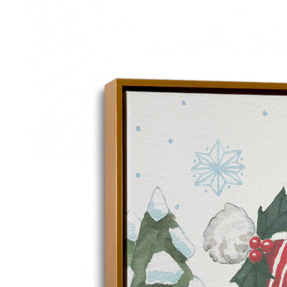 [Color:Polished Gold], Picture of art in a Polished Gold frame at an angle