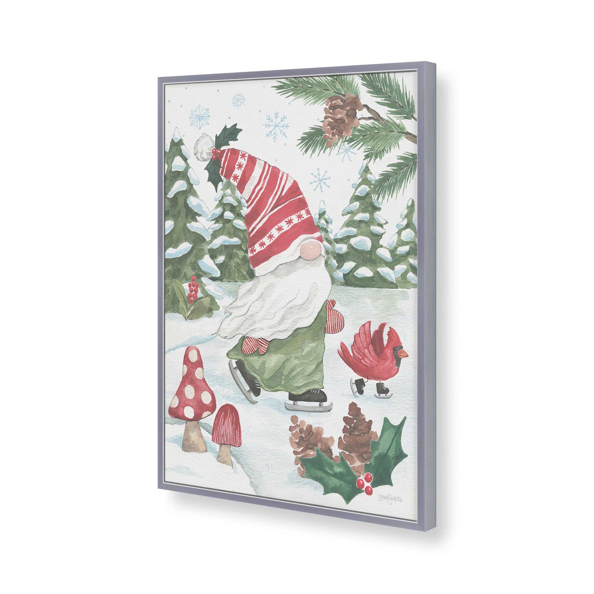 [Color:Polished Chrome], Picture of art in a Polished Chrome frame of the corner