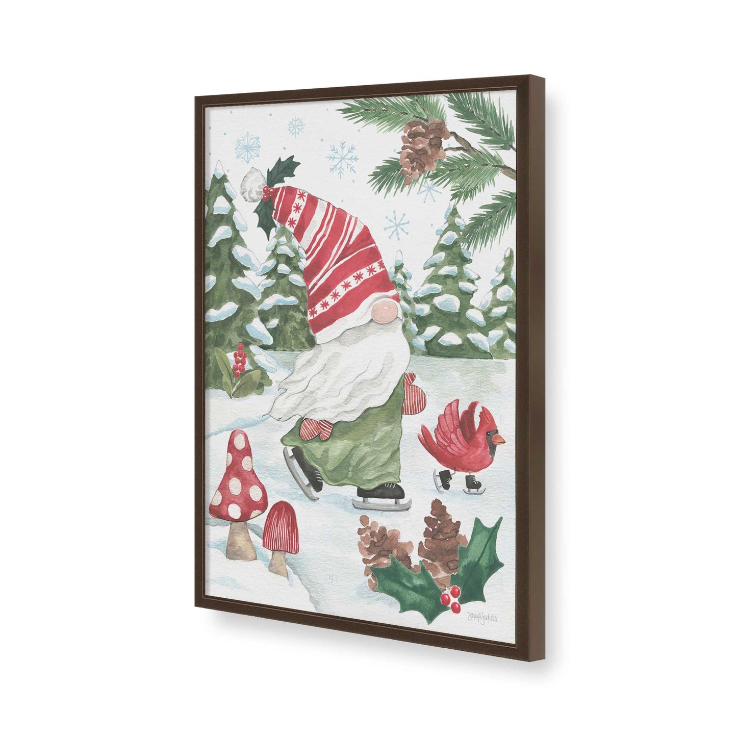 [Color:Belvinder Brown], Picture of art in a Belvinder Brown frame of the corner