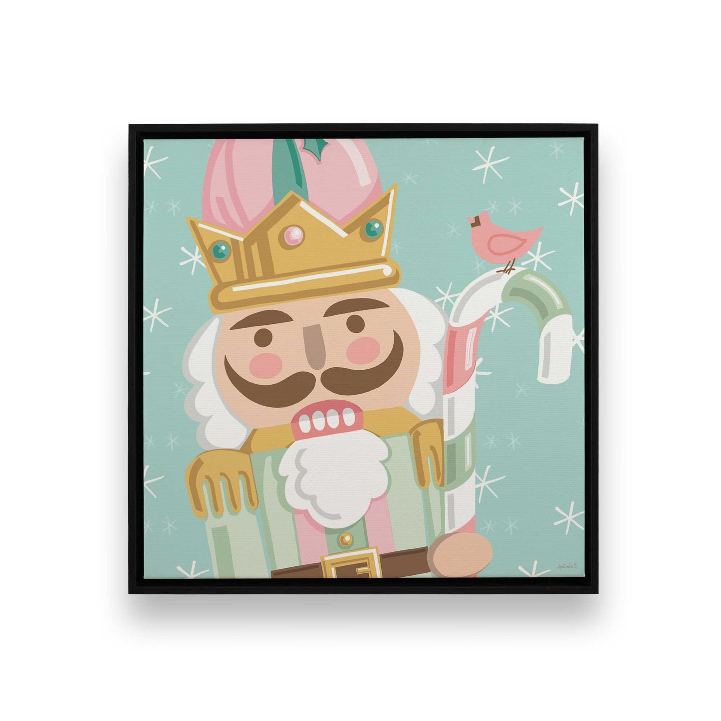 [Color:Satin Black], Picture of art in a Satin Black frame