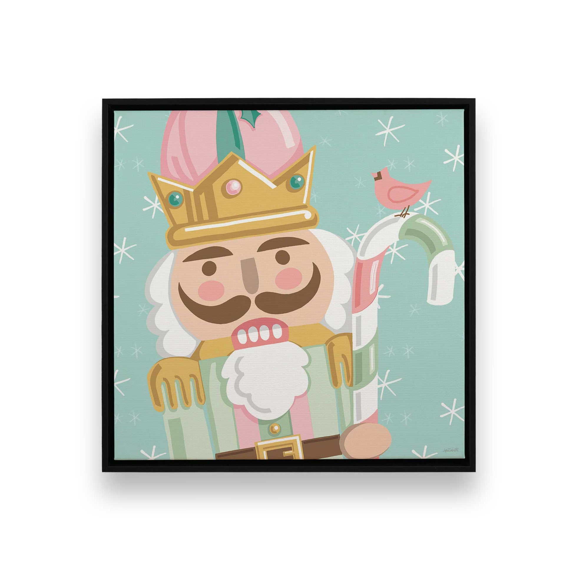 [Color:Satin Black], Picture of art in a Satin Black frame