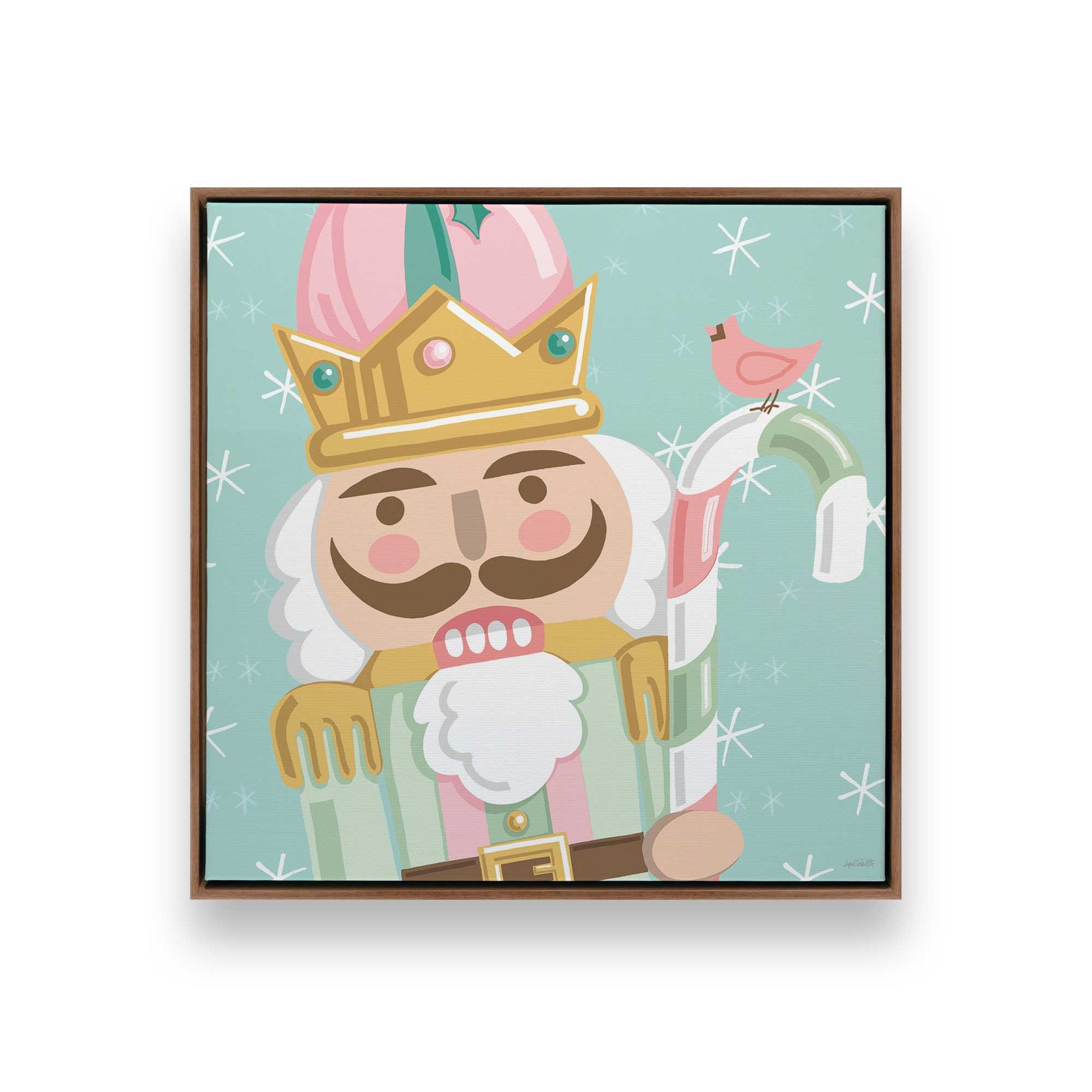 [Color:Walnut], Picture of art in a Walnut frame