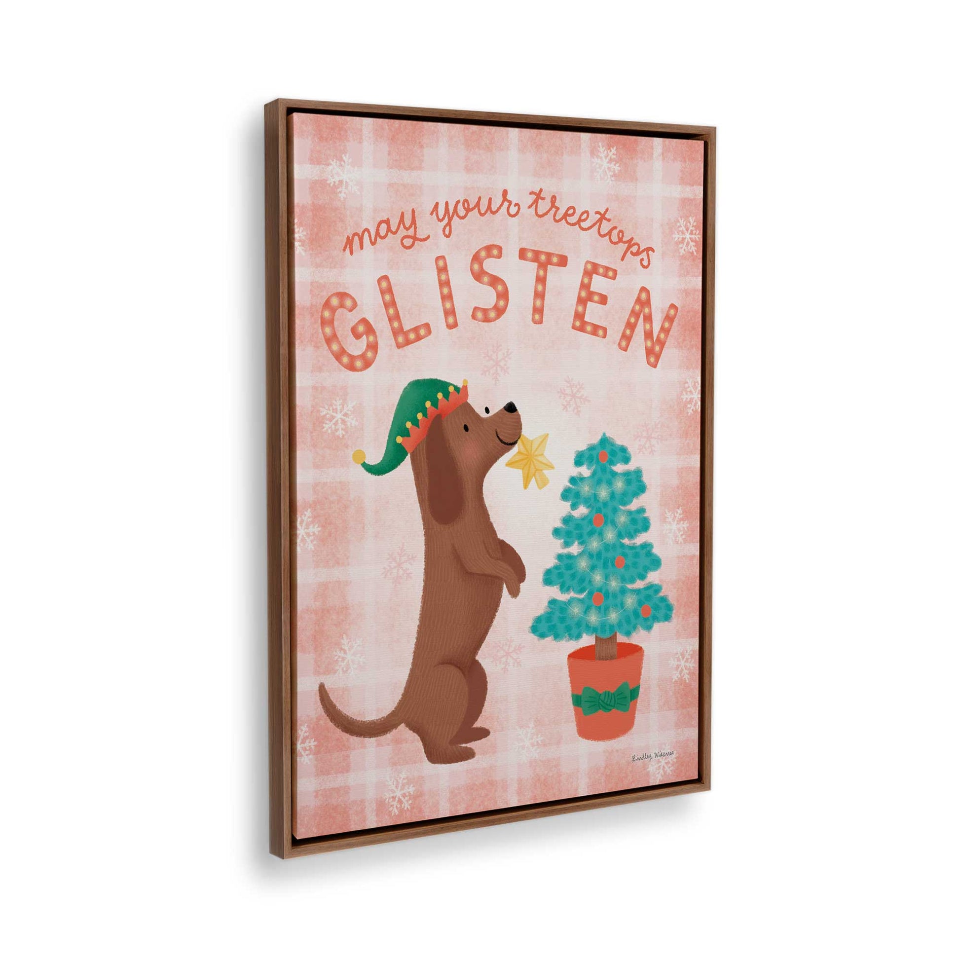 [Color:Walnut], Picture of the corner of the art