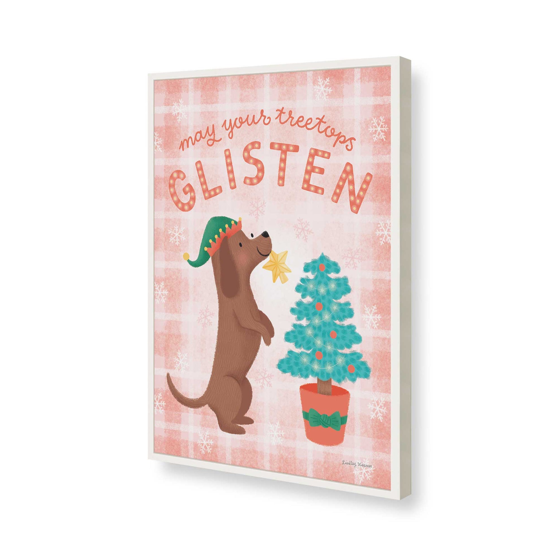 [Color:Opaque White], Picture of art in a Opaque White frame of the corner