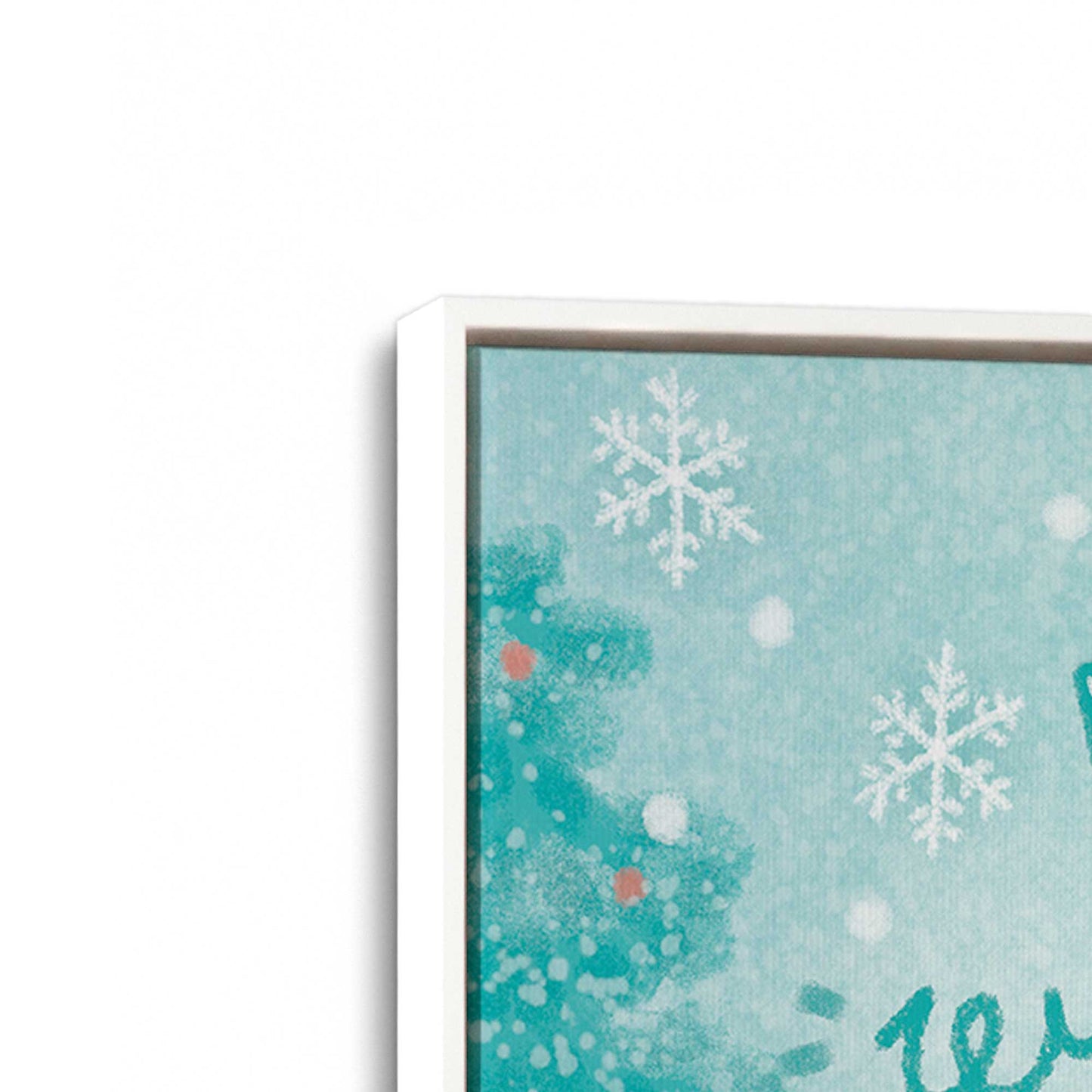 [Color:Opaque White], Picture of art in a White frame at an angle