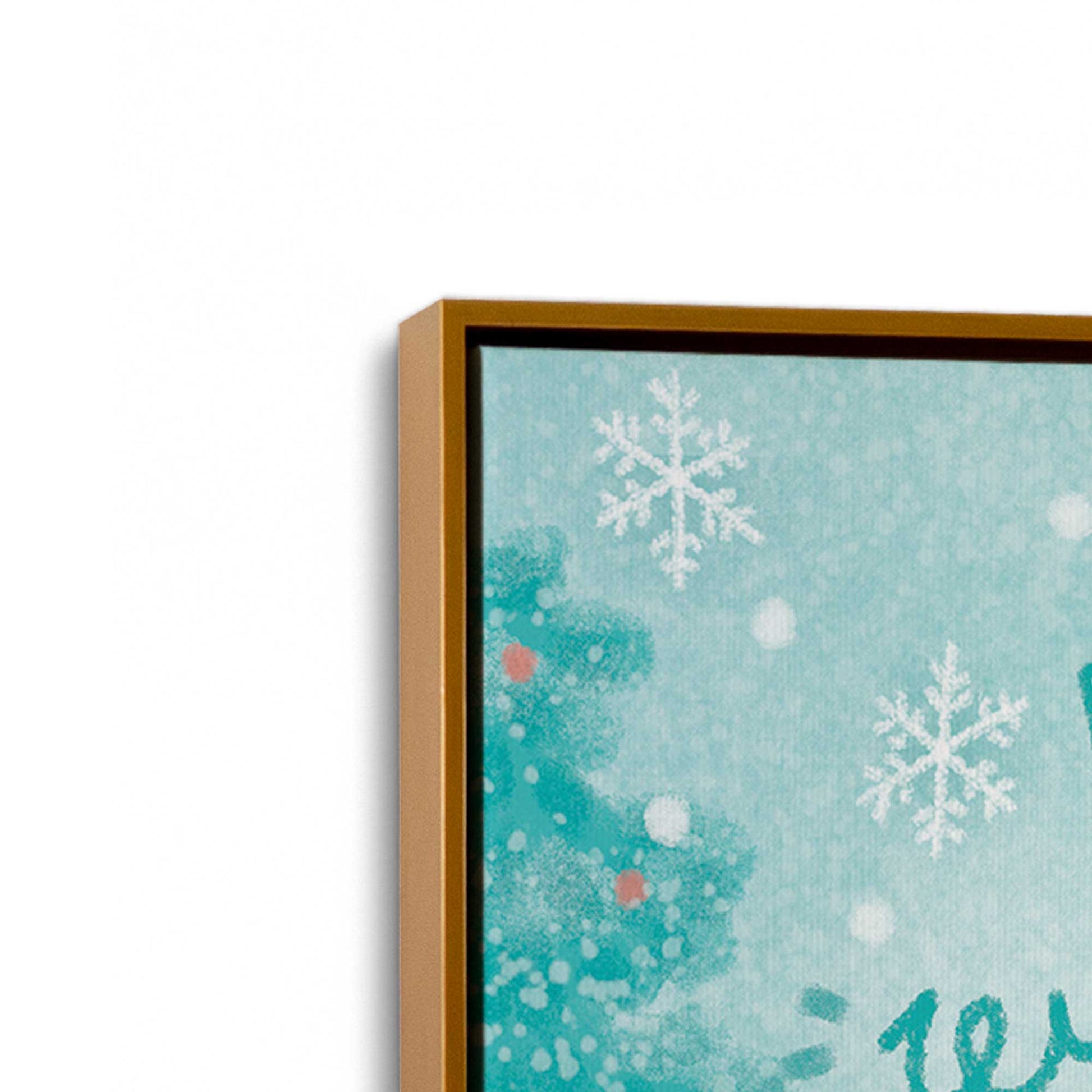 [Color:Polished Gold], Picture of art in a Polished Gold frame at an angle