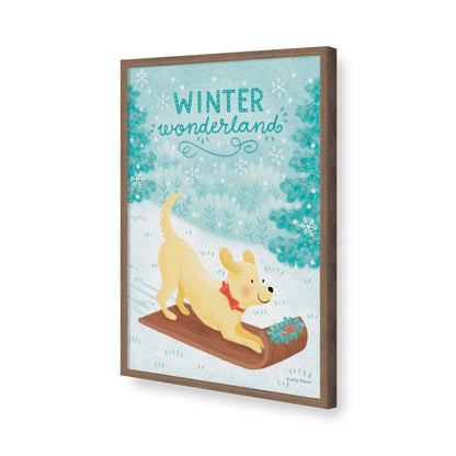 [Color:Walnut], Picture of art in a Walnut frame of the corner