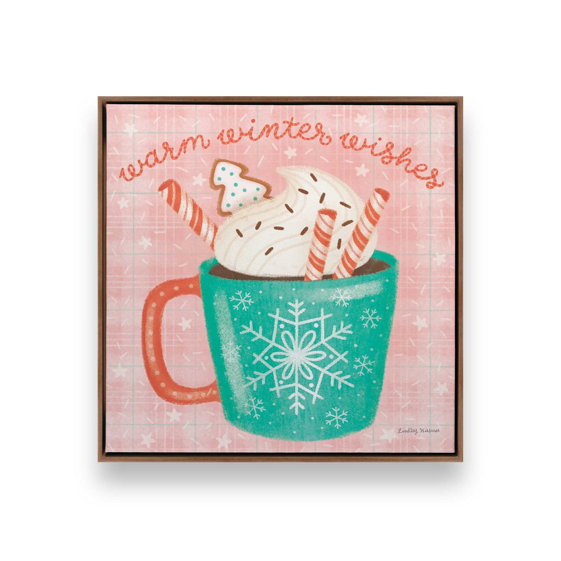 [Color:Walnut], Picture of art in a Walnut frame