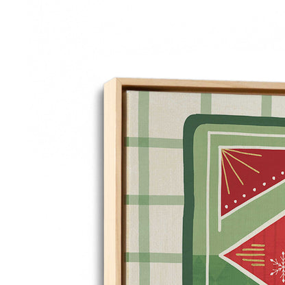 [Color:American Maple], Picture of art in a American Maple frame at an angle