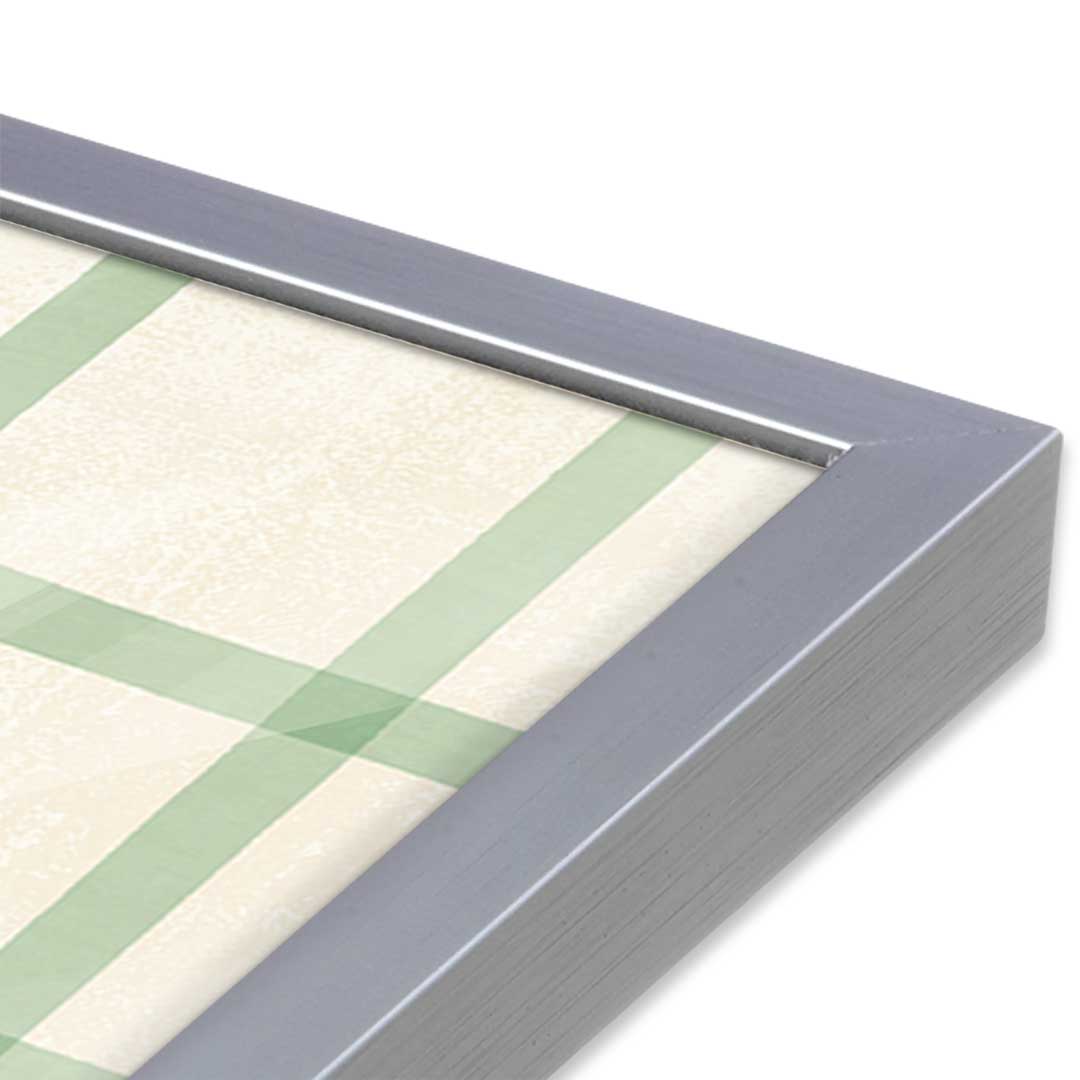 [Color:Polished Chrome], Picture of art in a Polished Chrome frame at an angle