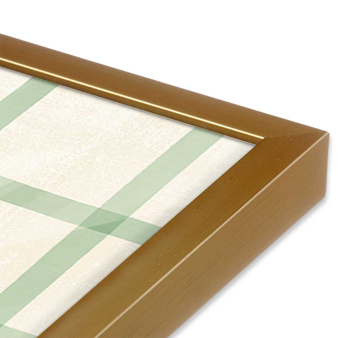 [Color:Polished Gold], Picture of art in a Polished Gold frame at an angle