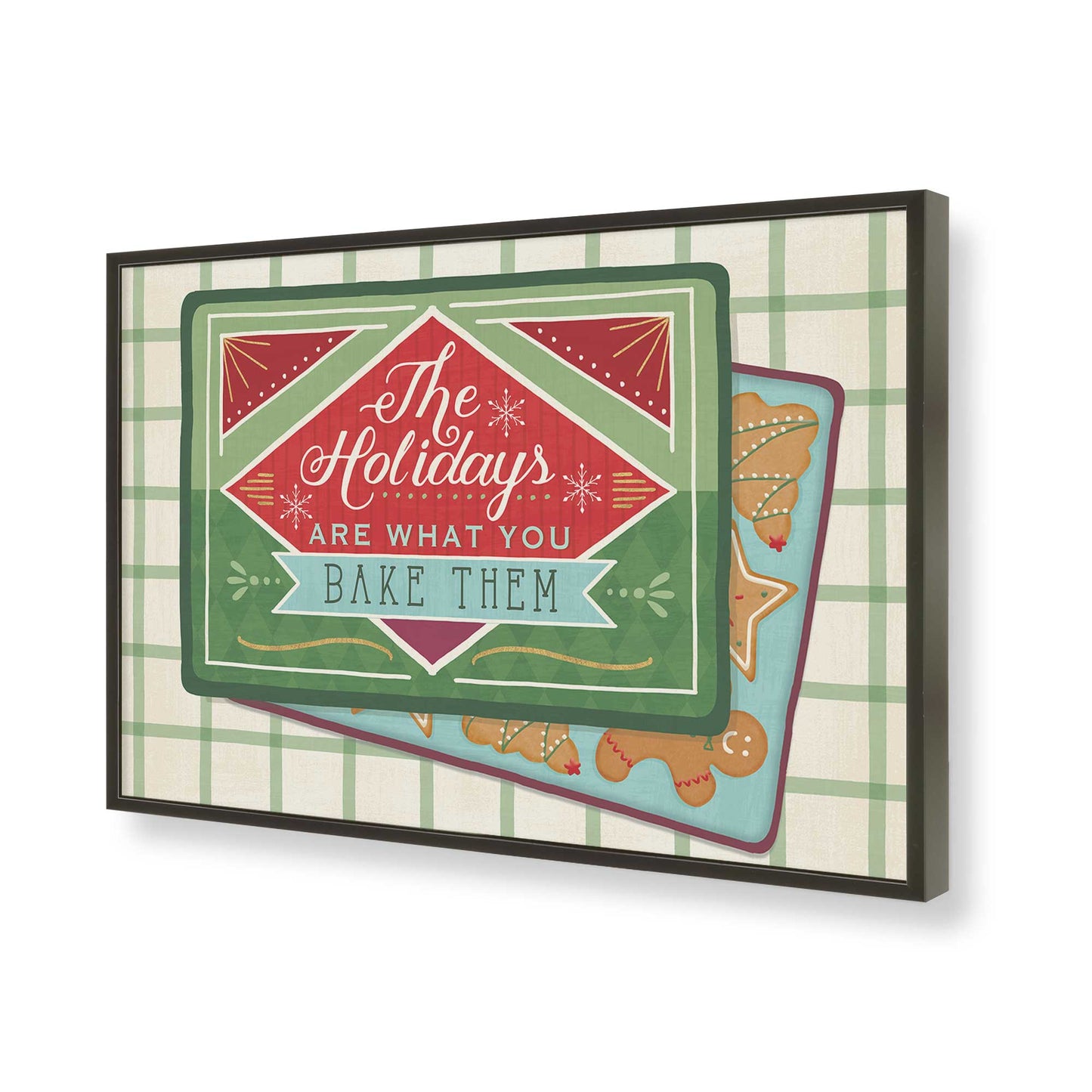 [Color:Satin Black], Picture of art in a Satin Black frame of the corner