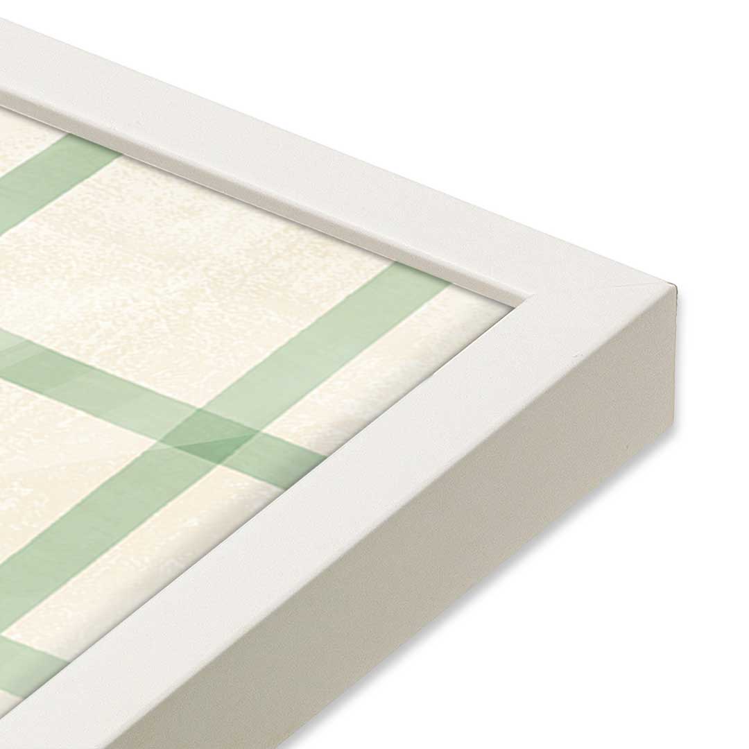 [Color:Opaque White], Picture of art in a Opaque White frame at an angle