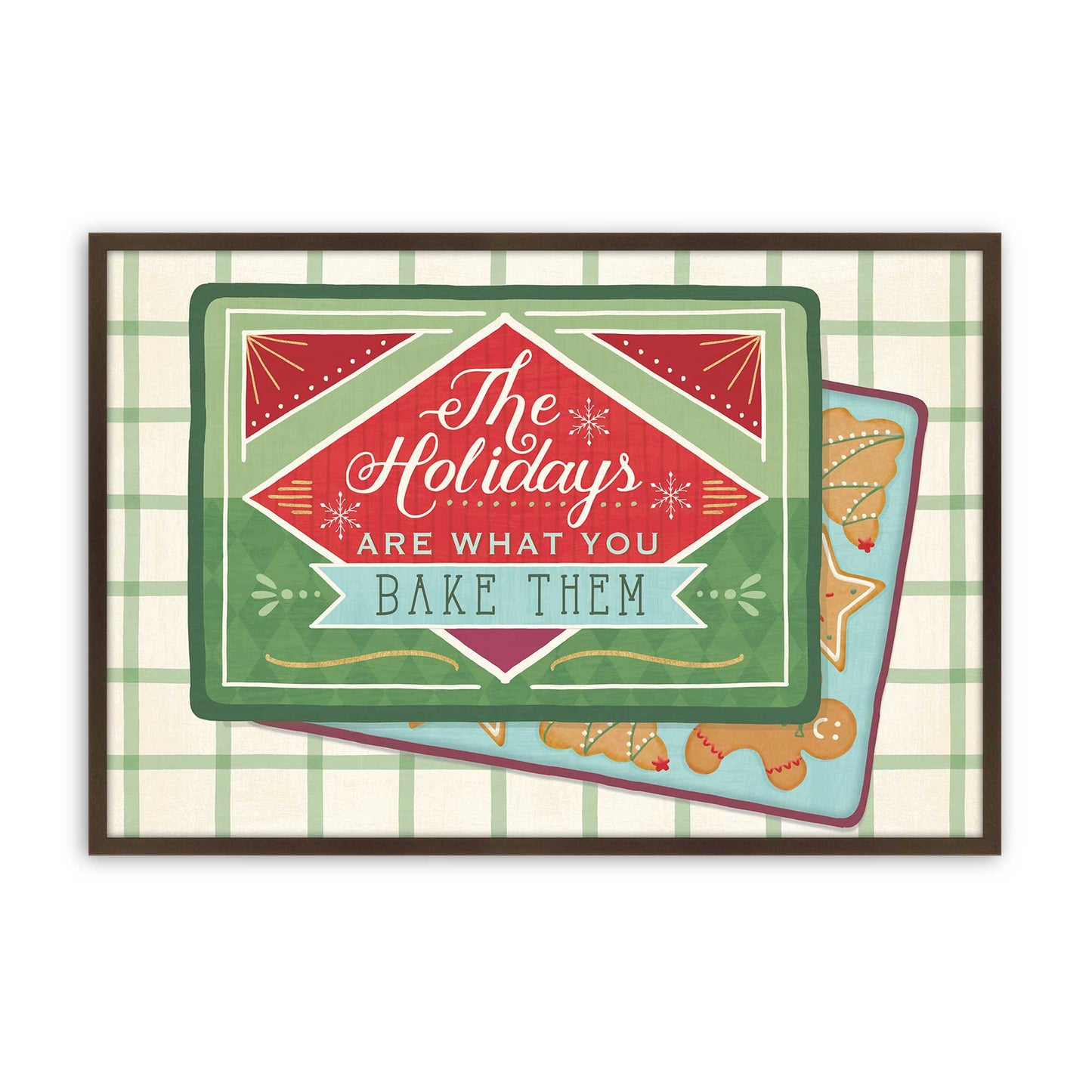 [Color:Brown], Picture of art in a Brown frame