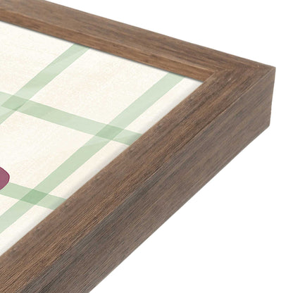 [Color:Walnut], Picture of art in a Walnut frame at an angle