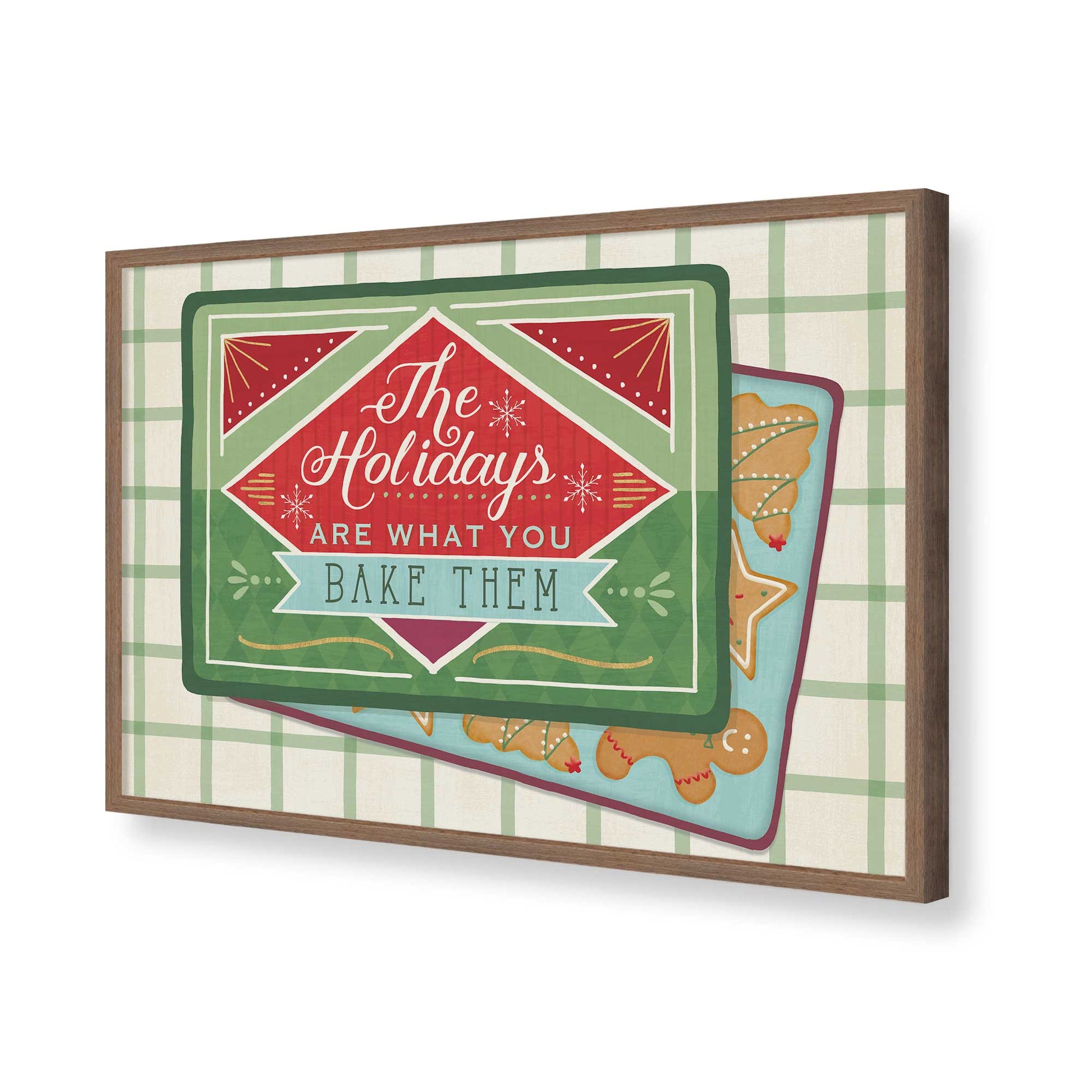 [Color:Walnut], Picture of art in a Walnut frame of the corner