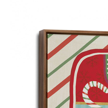 [Color:Walnut], Picture of art in a Walnut frame at an angle