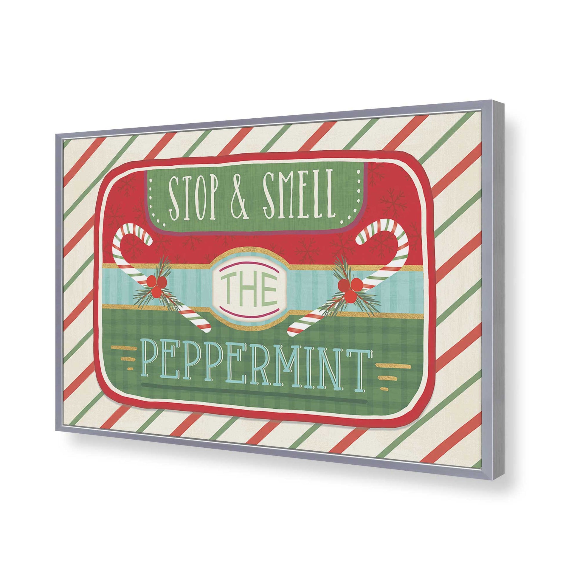 [Color:Polished Chrome], Picture of art in a Polished Chrome frame of the corner