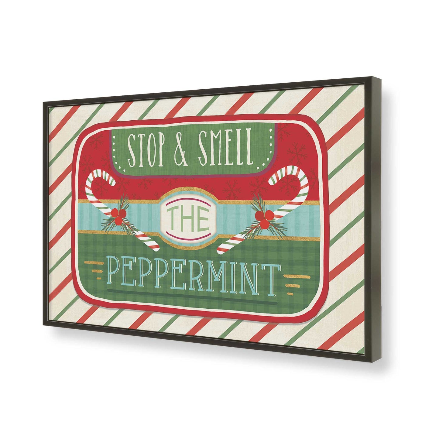 [Color:Satin Black], Picture of art in a Satin Black frame of the corner